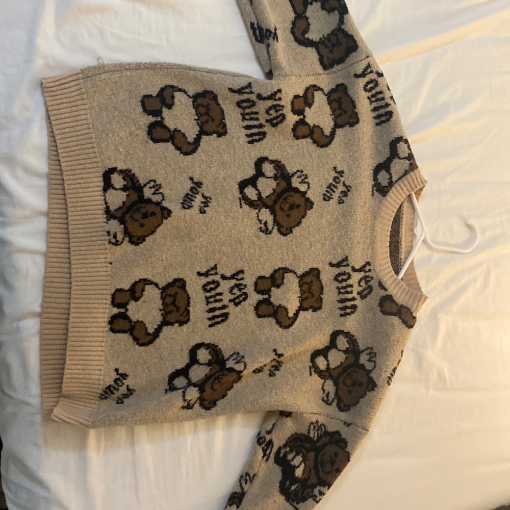 Cardigan with bears